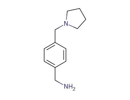 Molecular Structure of 91271-79-3 (4-(PYRROLIDIN-1-YLMETHYL)BENZYLAMINE)