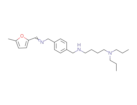 Molecular Structure of 927885-35-6 ({(4-dipropylaminobutyl)-[4-(5-methylfuran-2-ylmethylidene)aminomethylbenzyl]}-amine)
