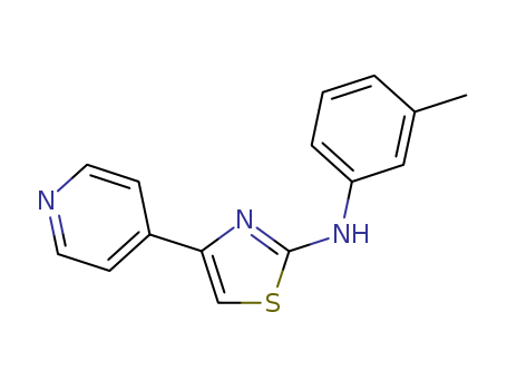 2-Thiazolamine, N-(3-methylphenyl)-4-(4-pyridinyl)-