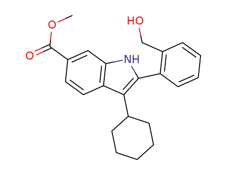 methyl 3-cyclohexyl-2-[2-(hydroxymethyl)phenyl]-1H-indole-6-carboxylate