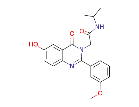 2-[6-hydroxy-2-(3-methoxyphenyl)-4-oxo-4H-quinazolin-3-yl]-N-isopropylacetamide