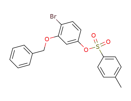Molecular Structure of 936711-99-8 (2-benzyloxy-4-(p-toluenesulfonyloxy)bromobenzene)