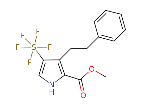 methyl 4-pentafluorosulfanyl-3-(2-phenylethyl)pyrrole-2-carboxylate