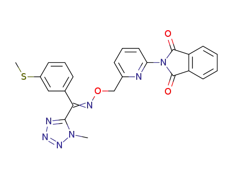 2-(6-{[({[3-(methylsulfanyl)phenyl](1-methyl-1H-tetrazol-5-yl)methylene}amino)oxy]methyl}pyridin-2-yl)-1H-isoindole-1,3(2H)-dione