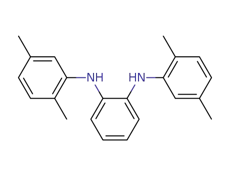 Molecular Structure of 1068437-88-6 (N,N'-bis(2,5-dimethylphenyl)-o-phenylenediamine)