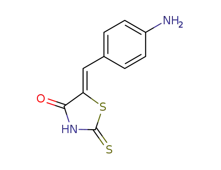 Molecular Structure of 99361-26-9 (4-Thiazolidinone, 5-[(4-aminophenyl)methylene]-2-thioxo-)