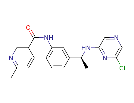 N-(3-{(1S)-1-[(6-chloropyrazin-2-yl)amino]ethyl}phenyl)-6-methylnicotinamide