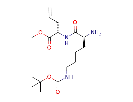 methyl (2S,5S)-2-allyl-5-amino-3-aza-9-(tert-butoxycarbonylamino)-4-oxononanoate