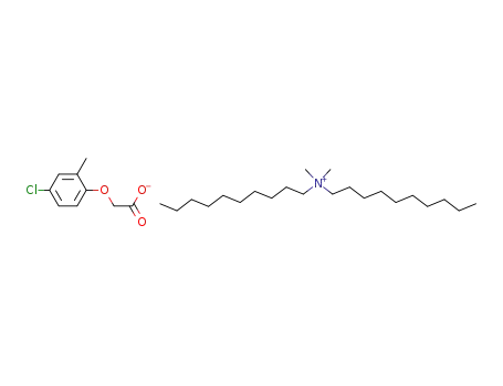 Molecular Structure of 1082249-04-4 (didecyldimethylammonium (4-chloro-2-methylphenoxy)-acetate)
