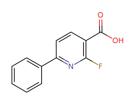 Molecular Structure of 505083-01-2 (2-Fluoro-6-phenylpyridine-3-carboxylic acid)