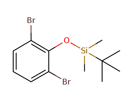 Molecular Structure of 1089665-82-6 (tert-butyldimethylsilyl 2,6-dibromophenyl ether)