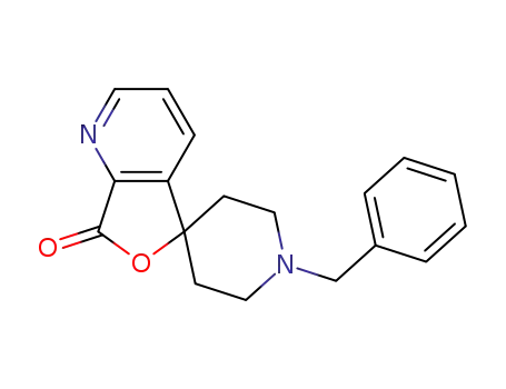 Molecular Structure of 1036408-83-9 (1‘-benzyl-7H-spiro[furo[3,4-b]pyridine-5,4’-piperidin]-7-one)