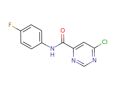 6-chloro-N-(4-fluorophenyl)pyrimidine-4-carboxamide