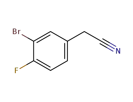 Molecular Structure of 501420-63-9 (3-Bromo-4-fluorobenzeneacetonitrile)