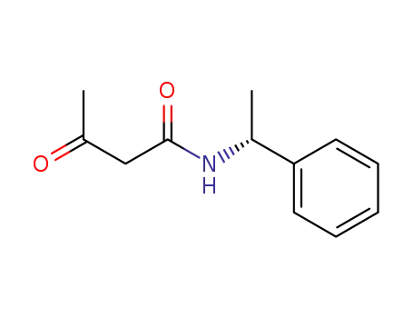 Molecular Structure of 63664-41-5 (Butanamide, 3-oxo-N-(1-phenylethyl)-, (R)-)