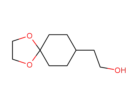 Molecular Structure of 135761-76-1 (2-(1,4-DIOXA-SPIRO[4.5]DEC-8-YL)-ETHANOL)