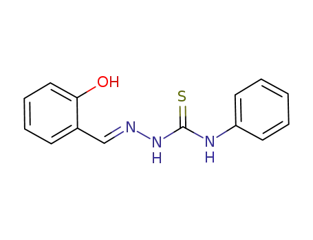 Molecular Structure of 1185908-30-8 ((E)-2-(2-hydroxybenzylidene)-N-phenylhydrazine-1-carbothioamide)