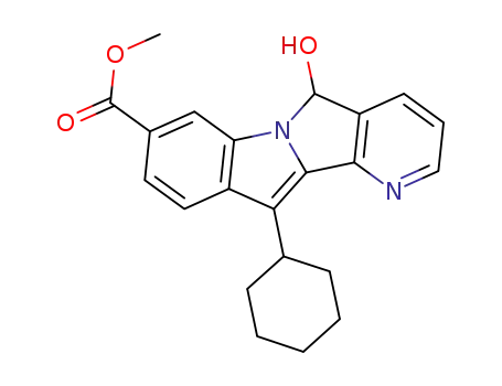 11-cyclohexyl-5-hydroxy-5H-pyrido[2',3':3,4]pyrrolo[1,2-a]indole-8-carboxylic acid methyl ester