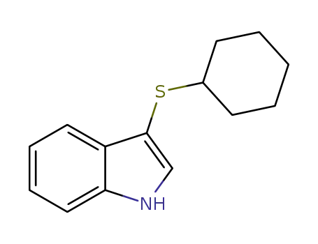 Molecular Structure of 1210054-37-7 (3-(cyclohexylthio)-1H-indole)
