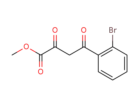 Molecular Structure of 1035235-10-9 (Methyl 4-(2-bromophenyl)-2,4-dioxobutanoate)