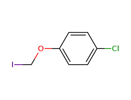 Molecular Structure of 106261-89-6 (Benzene, 1-chloro-4-(iodomethoxy)-)