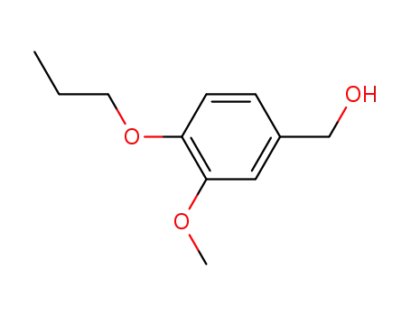Molecular Structure of 103859-81-0 ((3-METHOXY-4-PROPOXYPHENYL)METHANOL)