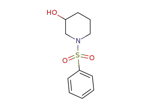 Molecular Structure of 1021372-74-6 (1-(phenylsulfonyl)piperidin-3-ol)