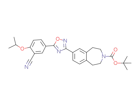 1,1-dimethylethyl 7-(5-{3-cyano-4-[(1-methylethyl)oxy]phenyl}-1,2,4-oxadiazol-3-yl)-1,2,4,5-tetrahydro-3H-3-benzazepine-3-carboxylate