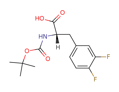 Molecular Structure of 198474-90-7 (BOC-L-3,4-Difluorophe)