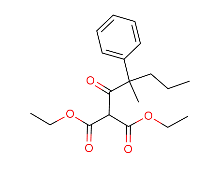 Molecular Structure of 847444-05-7 (Propanedioic acid, (2-methyl-1-oxo-2-phenylpentyl)-, diethyl ester)