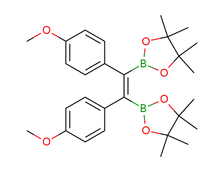 Molecular Structure of 178106-74-6 ((Z)-1,2-bis(4,4,5,5-tetramethyl-1,3,2-dioxaborolan-2-yl)-1,2-bis(4-methoxyphenyl)ethene)