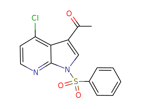 1-[1-(benzenesulfonyl)-4-chloropyrrolo[2,3-b]pyridin-3-yl]ethanone