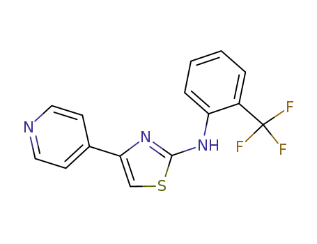 4-(4-pyridinyl)-N-[2-(trifluoromethyl)phenyl]-1,3-thiazol-2-amine