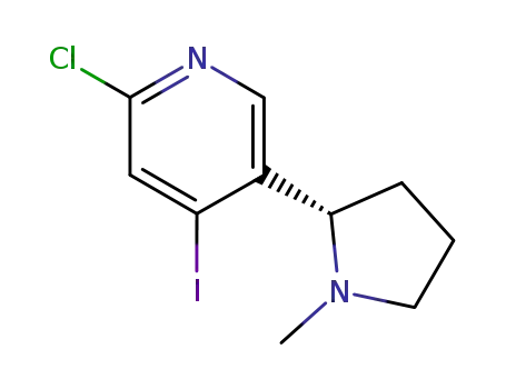 2-chloro-4-iodo-5-[(2S)-1-methylpyrrolidin-2-yl]pyridine