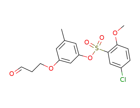 3-[3-(5-chloro-2-methoxyphenylsulfonyloxy)-5-methylphenoxy]propionaldehyde