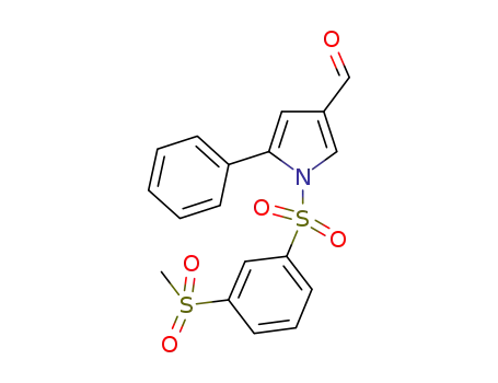 1H-Pyrrole-3-carboxaldehyde,
1-[[3-(methylsulfonyl)phenyl]sulfonyl]-5-phenyl-