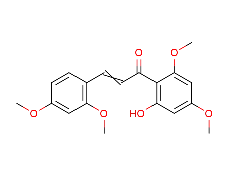 2-Propen-1-one,
3-(2,4-dimethoxyphenyl)-1-(2-hydroxy-4,6-dimethoxyphenyl)-