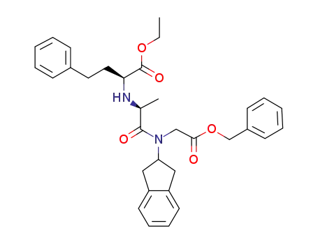 N-[(2,3-ジヒドロ-1H-インデン)-2-イル]-N-[N-[1-(エトキシカルボニル)-3-フェニルプロピル]-L-アラニル]グリシンフェニルメチル