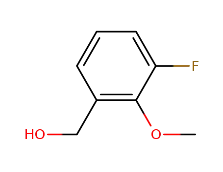 Molecular Structure of 303043-91-6 (Benzenemethanol, 3-fluoro-2-methoxy- (9CI))