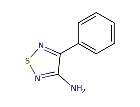 Molecular Structure of 33710-58-6 (1,2,5-Thiadiazol-3-amine, 4-phenyl-)