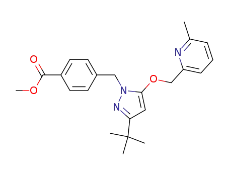 methyl 4-({3-tert-butyl-5-[(6-methylpyridin-2-yl)methoxy]-1H-pyrazol-1-yl}methyl)benzoate