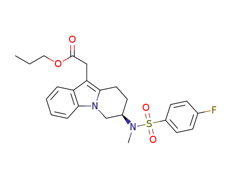 propyl {(7R)-7-{[(4-fluorophenyl)sulfonyl](methyl)amino}-6,7,8,9-tetrahydro-pyrido[1,2-a]indol-10-yl}acetate