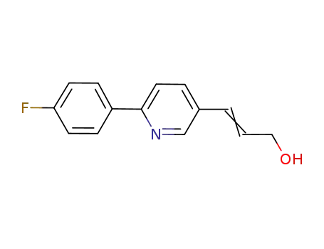 Molecular Structure of 918305-34-7 (2-Propen-1-ol, 3-[6-(4-fluorophenyl)-3-pyridinyl]-)
