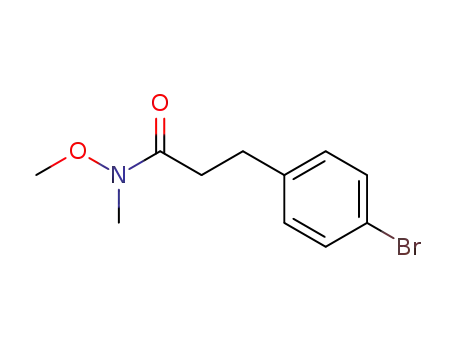 Molecular Structure of 259099-03-1 (3-(4-bromophenyl)-N-methoxy-N-methylpropanamide)