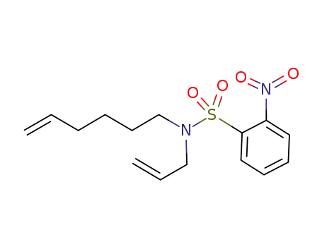 Molecular Structure of 1018389-28-0 (N-allyl-N-(hex-5-enyl)-2'-nitrobenzenesulfonamide)