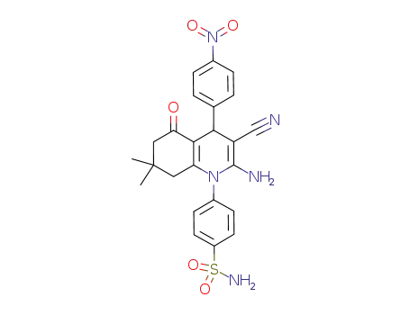 4-[2-amino-3-cyano-7,7-dimethyl-4-(4-nitro-phenyl)-5-oxo-5,6,7,8-tetrahydro-4H-quinolin-1-yl]benzenesulfonamide
