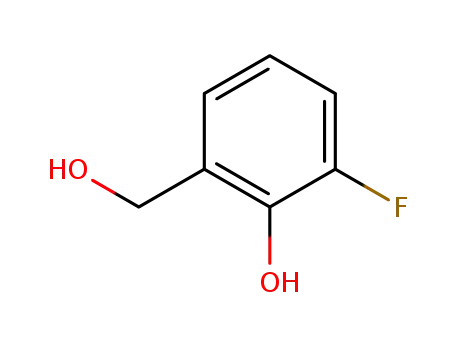 Molecular Structure of 446-58-2 (2-Fluoro-6-(hydroxymethyl)phenol)