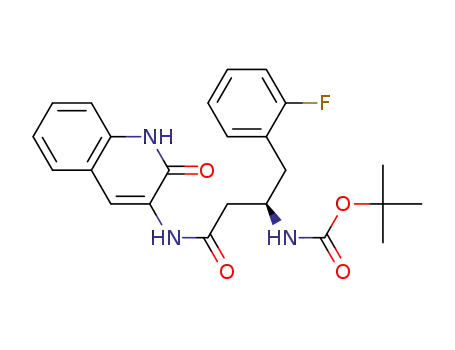 tert-butyl {(1R)-1-(2-fluorobenzyl)-3-oxo-3-[(2-oxo-1,2-dihydroquinolin-3-yl)amino]propyl}carbamate