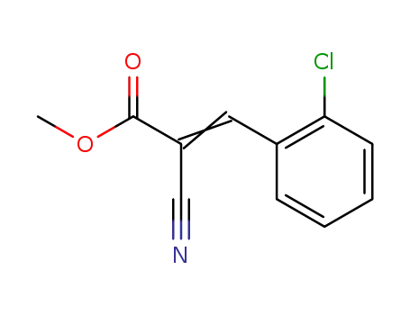 Molecular Structure of 74446-19-8 (METHYL 2-CHLORO-ALPHA-CYANOCINNAMATE)