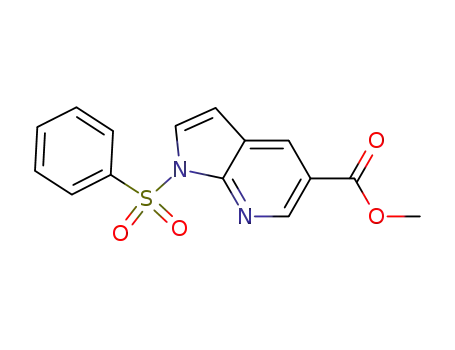 1-Benzenesulfonyl-1H-pyrrolo[2,3-b]pyridine-5-carboxylic acid methyl ester